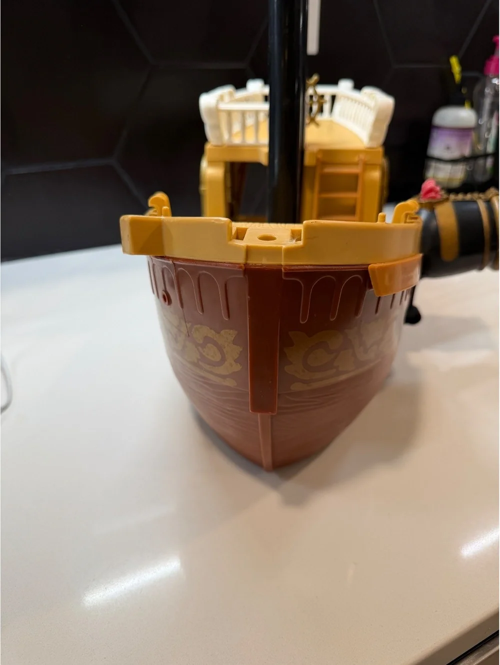 Rare Fisher-Price 1994 Vintage Pirate Ship Toy-incomplete